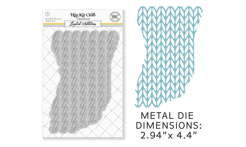 December 2022 Metal Die - Knitted Texture