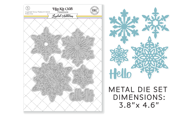 December 2022 Metal Die - Layered Snowflakes