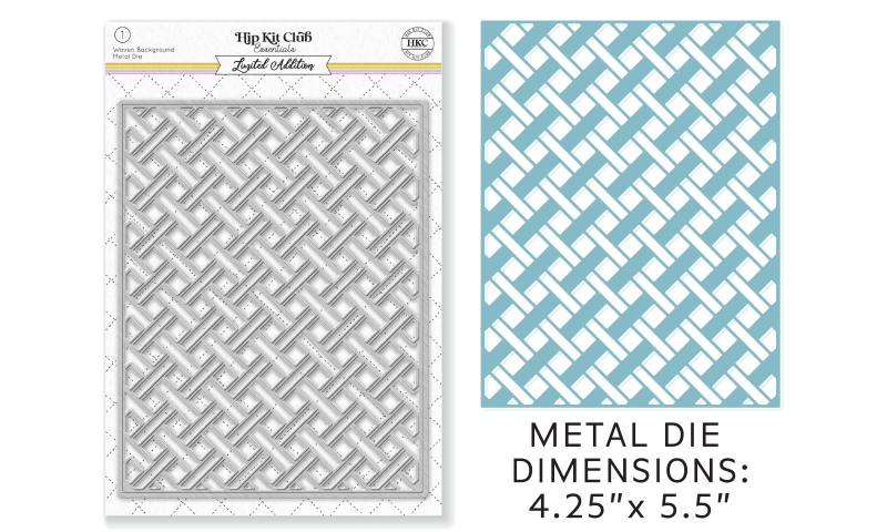 December 2022 Metal Die - Woven Background