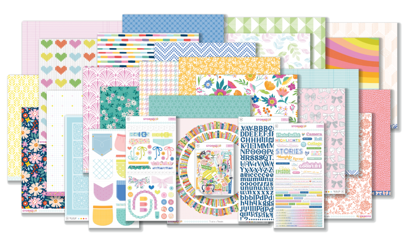 January 2023 Main Kit | Exclusive Papers for Scrapbooking - Hip Kits
