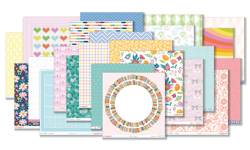 January 2023 Paper Kit | Nostalgic Scrapbooking | Hip Kits