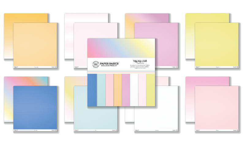 January 2023 Cardstock Kit | Scrapbooking Essentials | Hip Kit Club