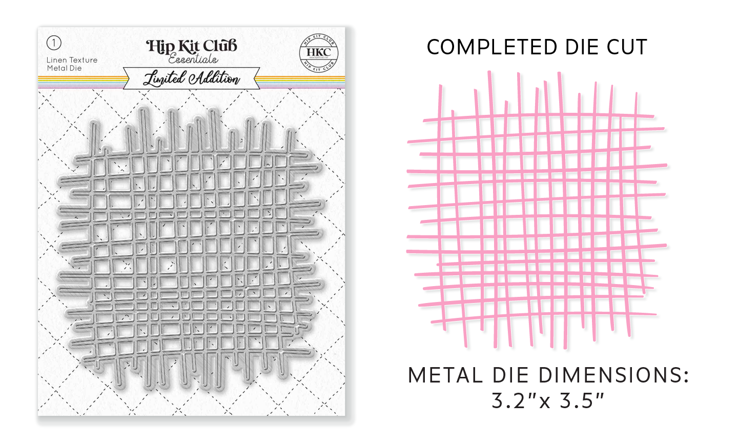 January 2023 Linen Texture Metal Die