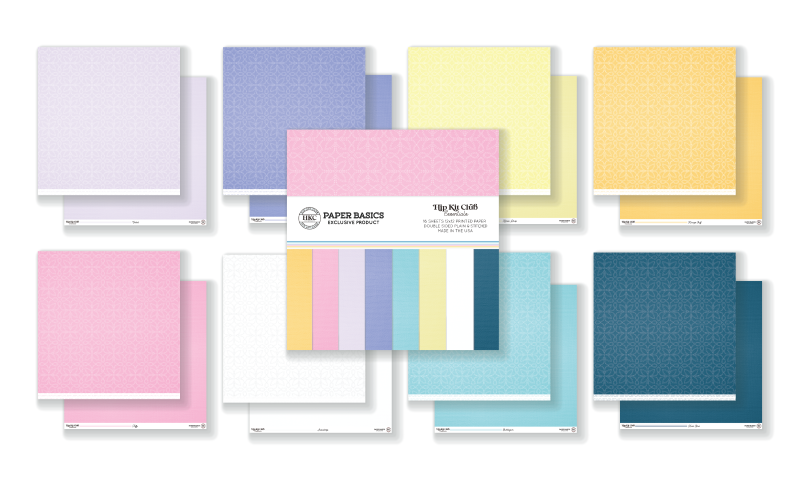 March 2023 Cardstock Kit | 8 Exclusive Colors | Scrapbooking Essentials