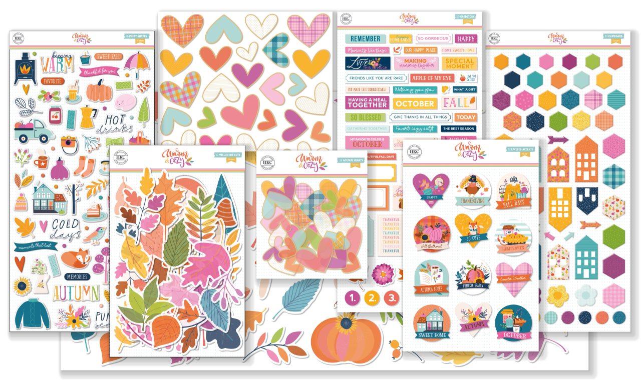 October 2024 Embellishment Kit - Premium Autumn Embellishments