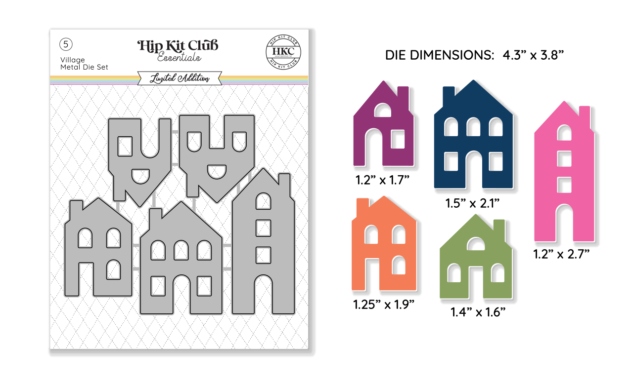 October 2024 Village Metal Die Set - Autumn Crafting Essential