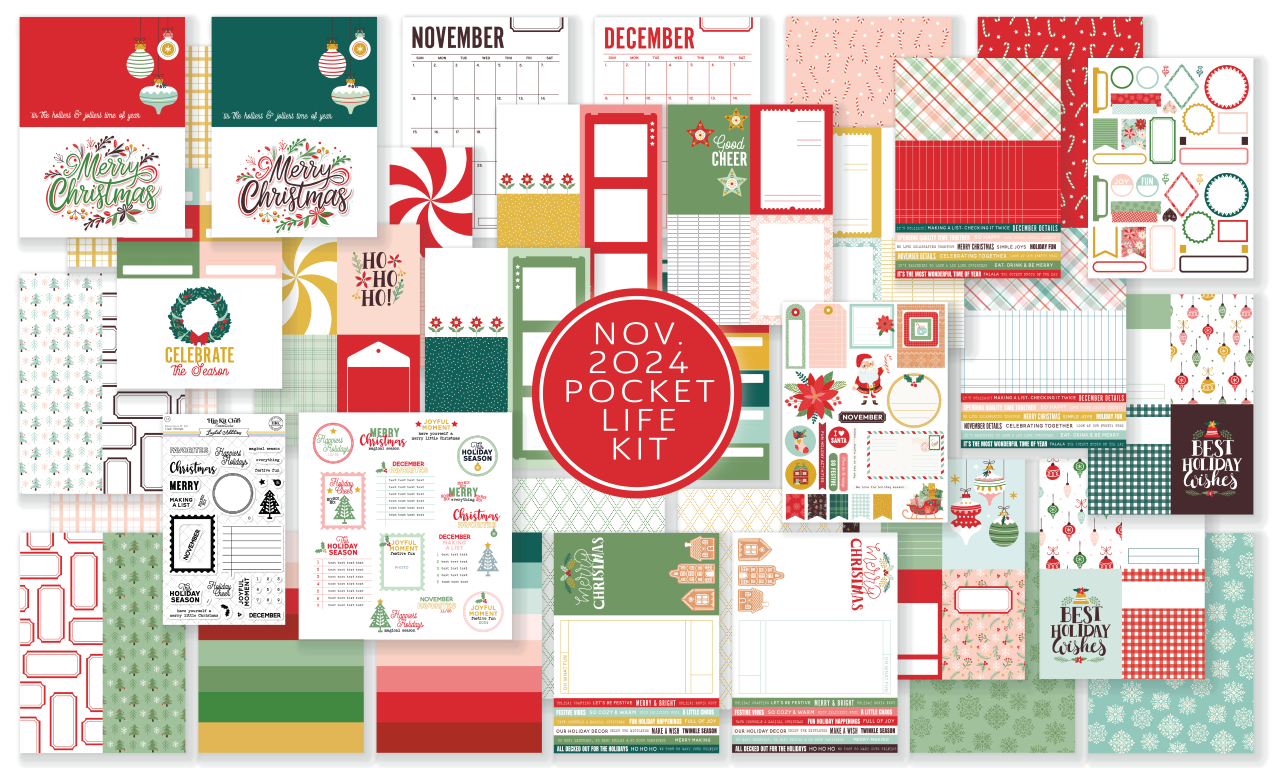 November 2024 Pocket Life Kit - Seasonal Memory Keeping Solution