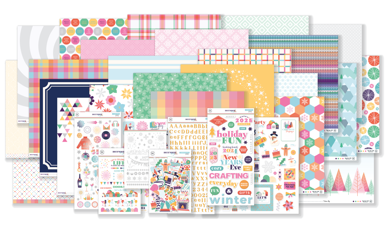 December 2024 Main Kit - Complete Holiday Scrapbooking Collection