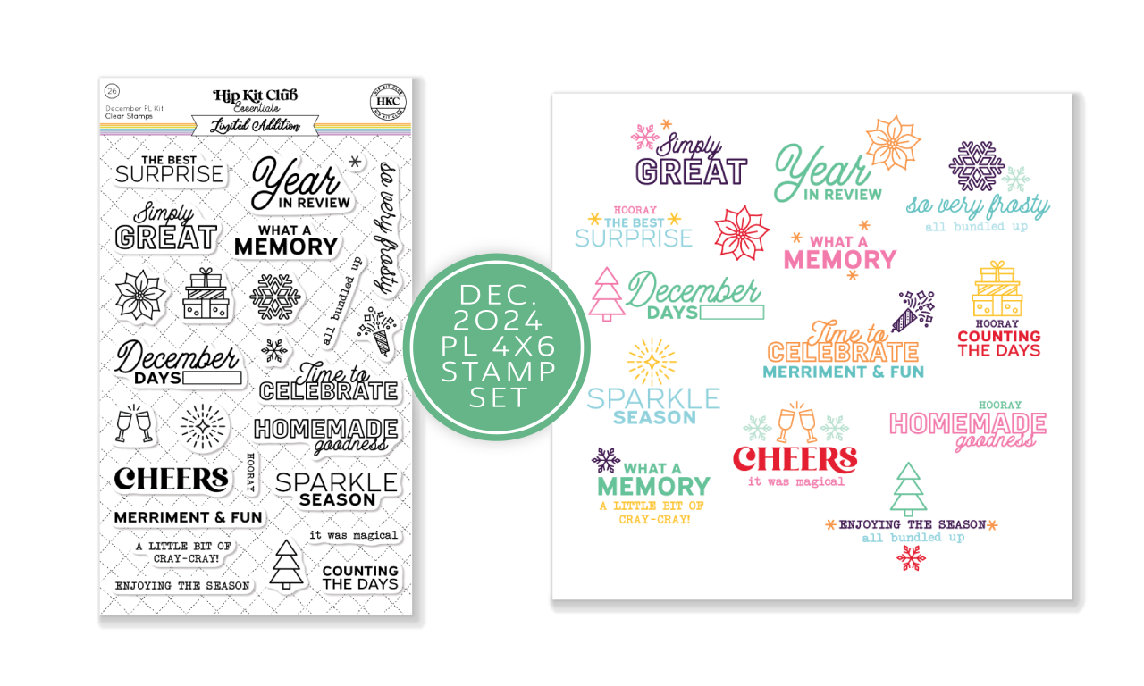 December 2024 Pocket Life Stamp Set