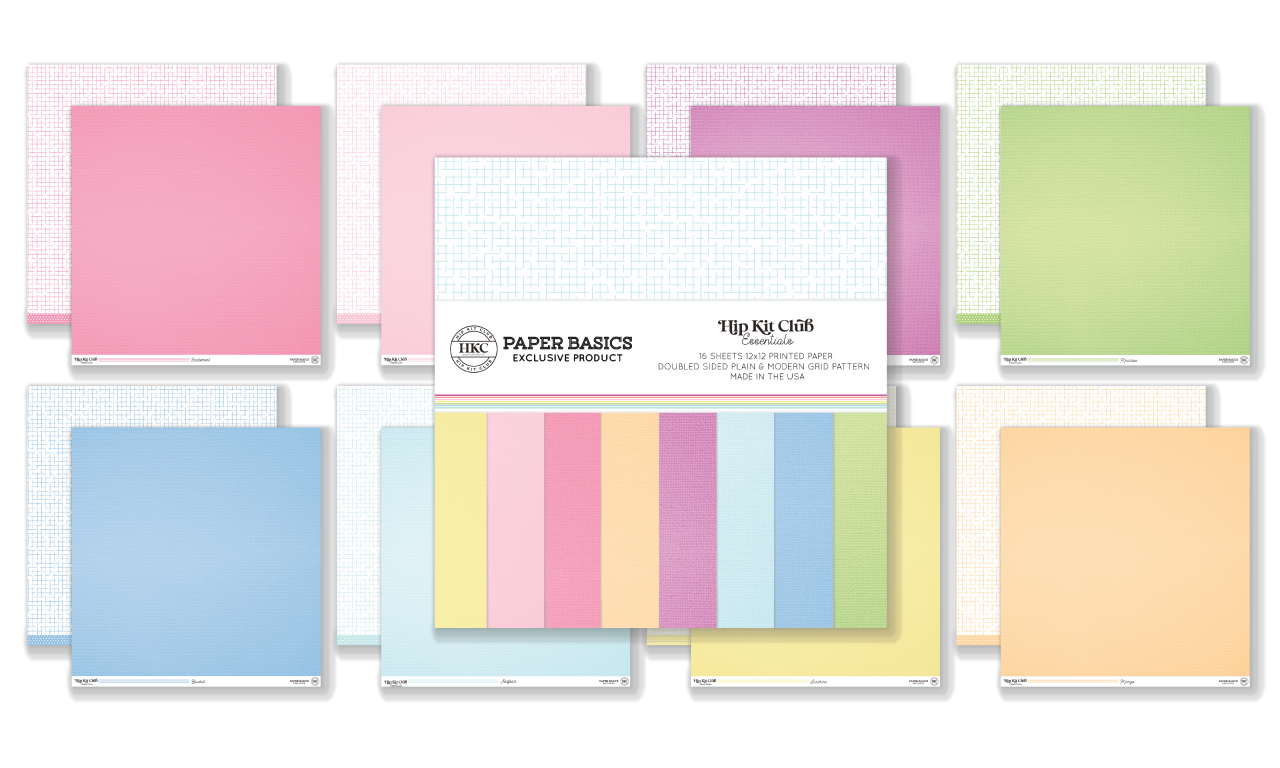 January 2025 Cardstock Kit - Premium Solid Color Paper Pack