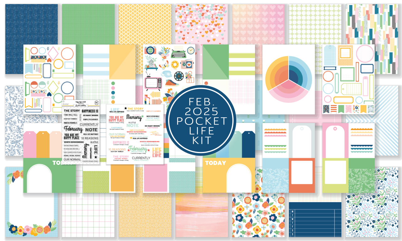 February 2025 Pocket Life Kit - Complete Memory Keeping Solution