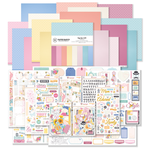 May 2025 Main Kit (with Cardstock) - Premium Scrapbooking Kit