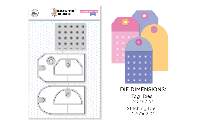 December 2025 Stitchable Tag Die Set