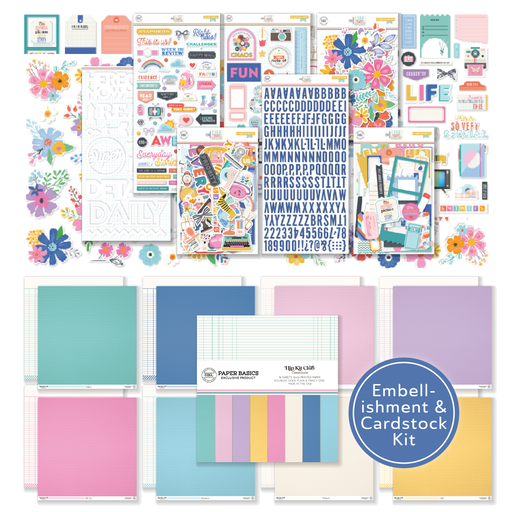 February 2026 Main Kit with Cardstock | Complete Scrapbook Kit