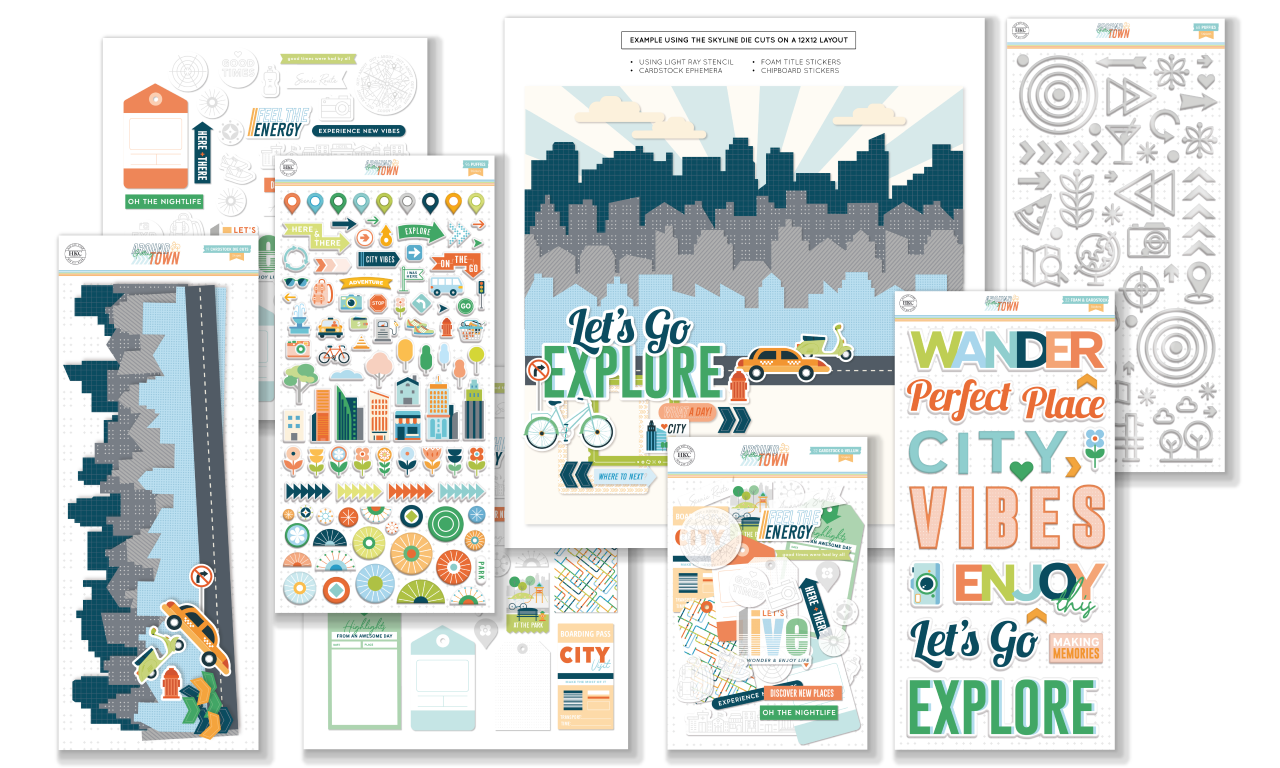 June 2024 Embellishment Kit | Exclusive Getting Around Town Designs