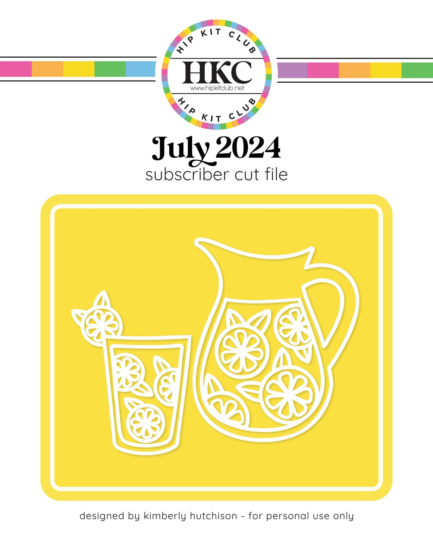 July 2024 Lemonade Cut File