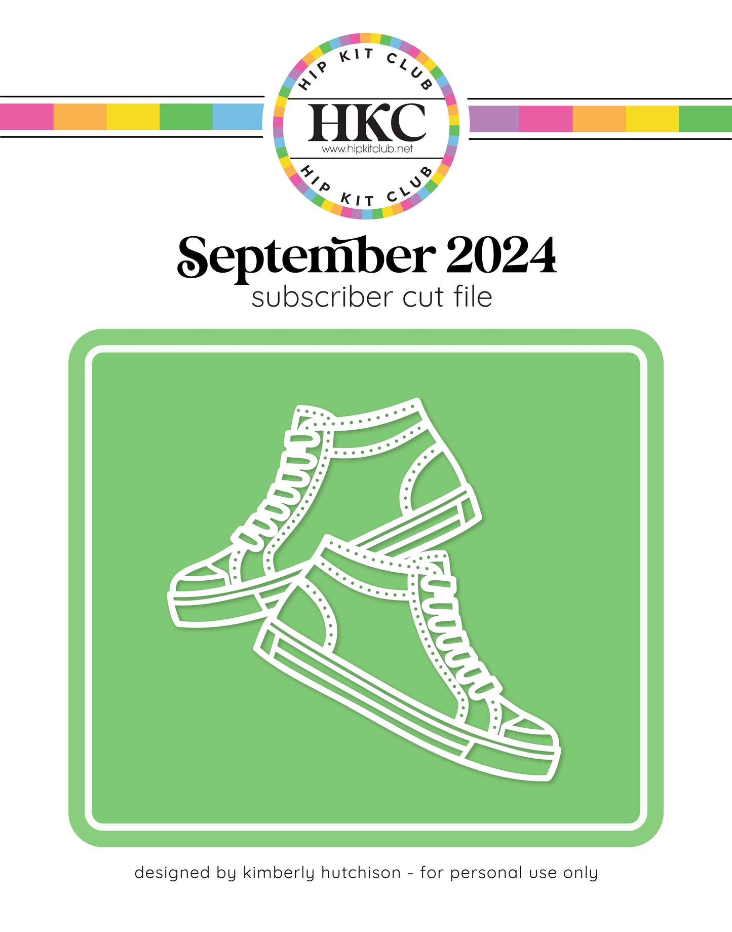 September 2024 Stitchable Sneakers Cut File