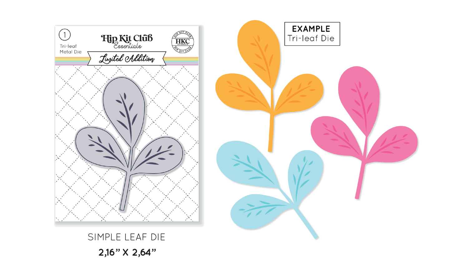 September 2023 Leaf Trio Metal Die