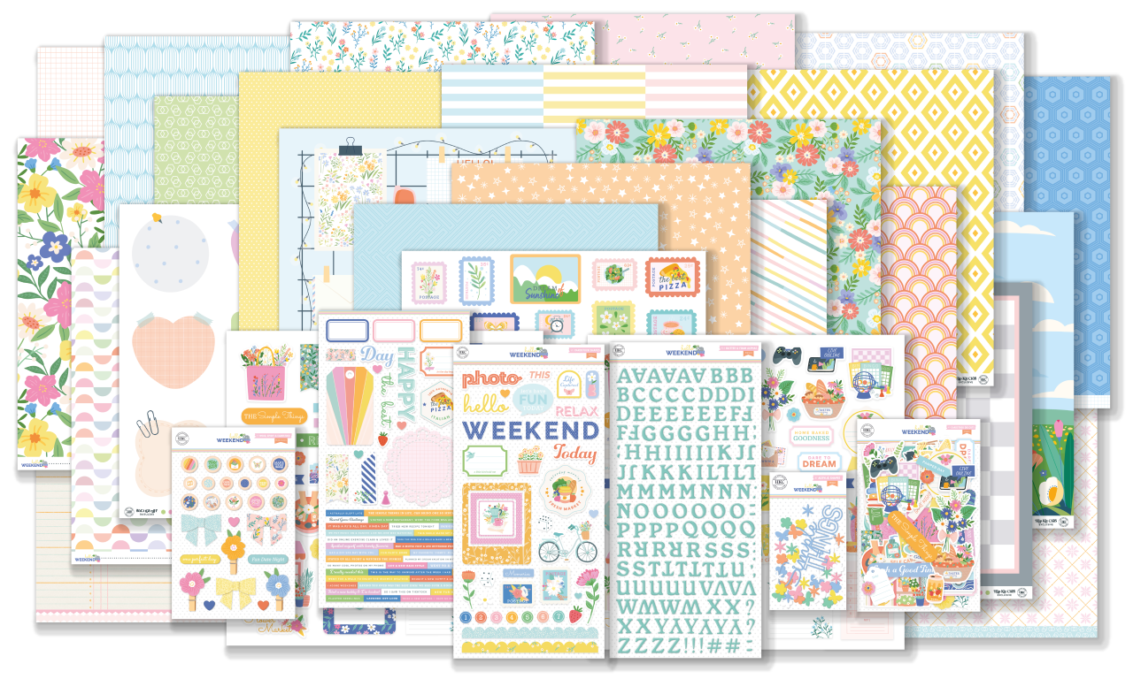 May 2024 Main Kit - Hello Weekend Scrapbook Kit