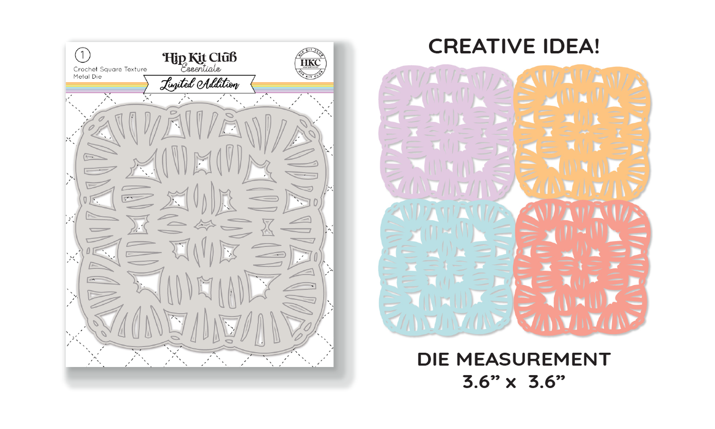 May 2023 Crochet Texture Metal Die