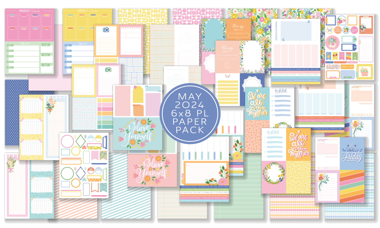 May 2024 Pocket Life Cards and Ephemera Shapes - Hip Kits