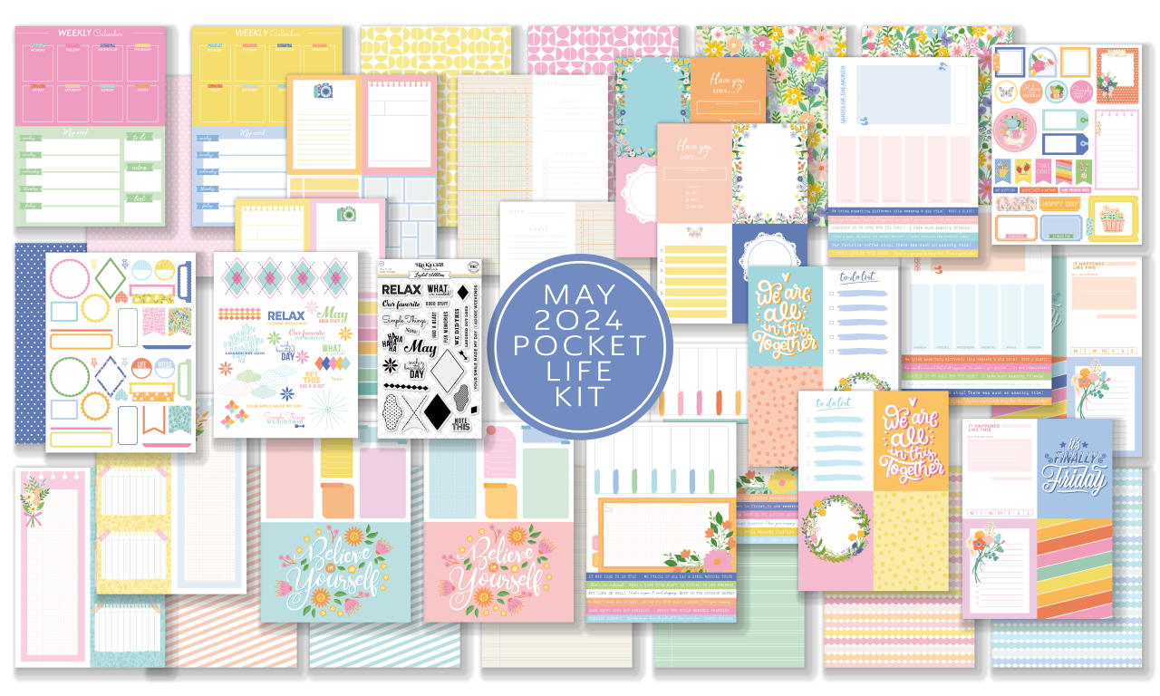 May 2024 Pocket Life Kit - Ultimate Scrapbooking Experience