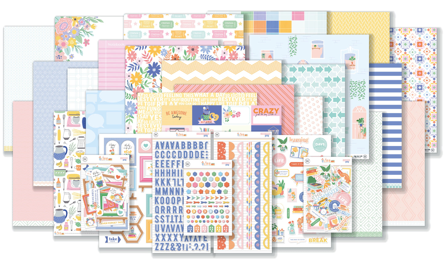 April 2024 Main Kit - This is Life Scrapbook Kit