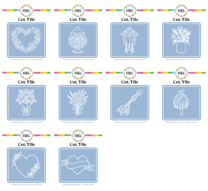February and March 2026 SVG cut file collections from Hip Kit Club — floral, spring, and whimsical designs for Cricut and Silhouette