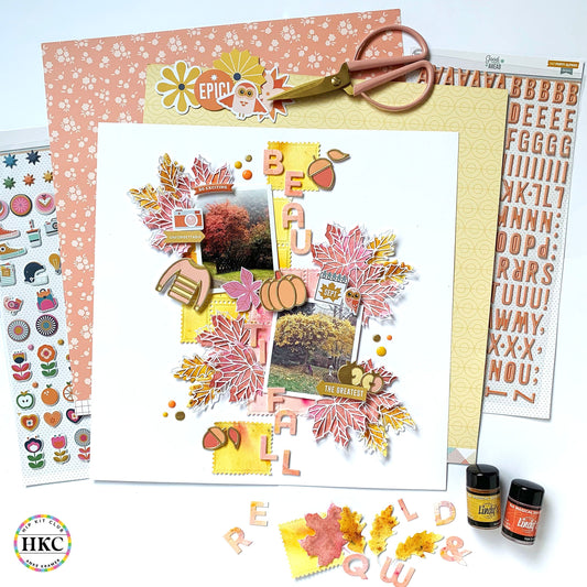Fall Crafting Magic: Combining Cut Files and Mixed Media with October 2024 Hip Kits