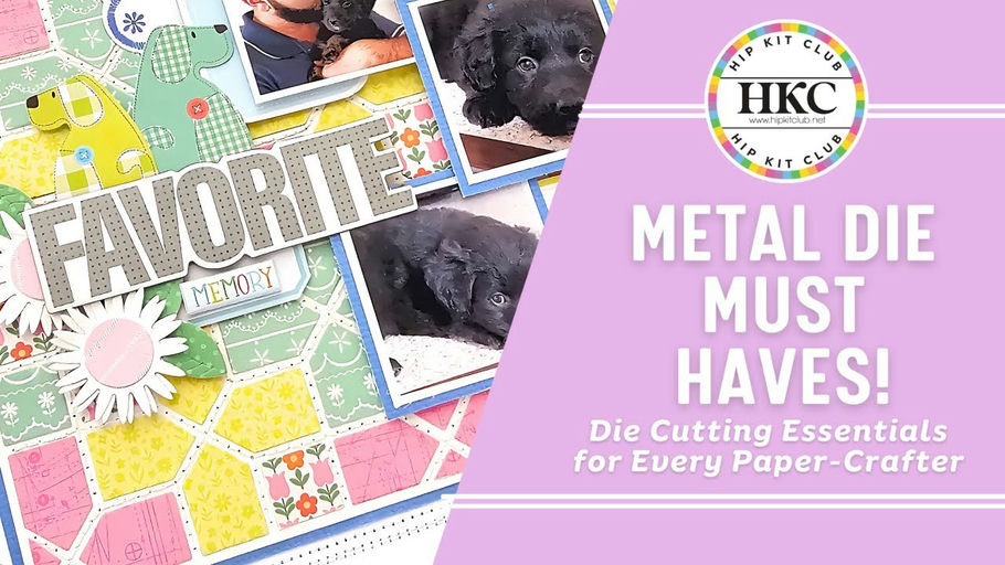 DIY quilted background scrapbook technique for puppy themed layout by Miss Carrie