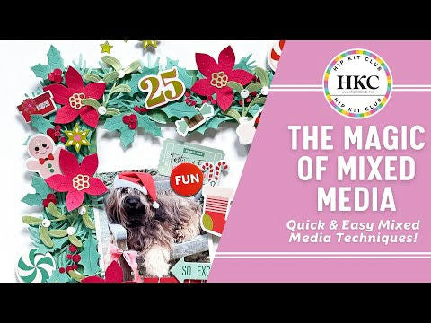 ✨ How to Color Die Cuts with Powders - Stunning Scrapbook Layout Tutorial | Hip Kit Club November 2025