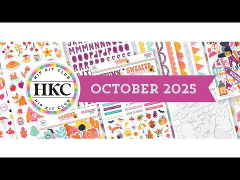 October 2025 Hip Kit Club fall scrapbook kits autumn collection unboxing