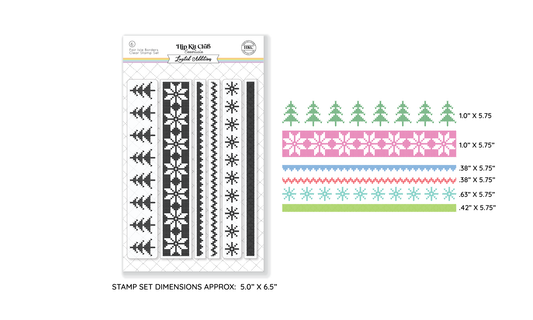 November 2024 Fair Isle Borders Stamp Set