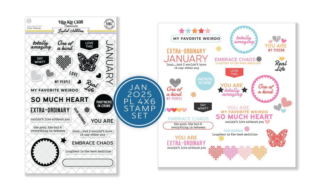 January 2025 Pocket Life Stamp Set