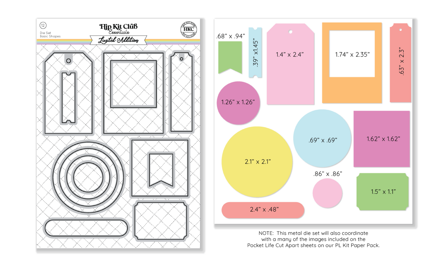 January 2025 Basic Shapes Metal Die Set