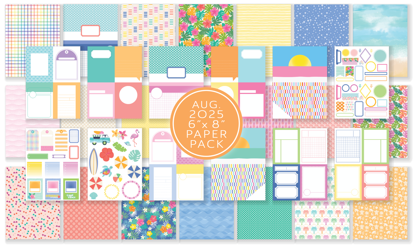 August 2025 Pocket Life Cards and Ephemera Shapes