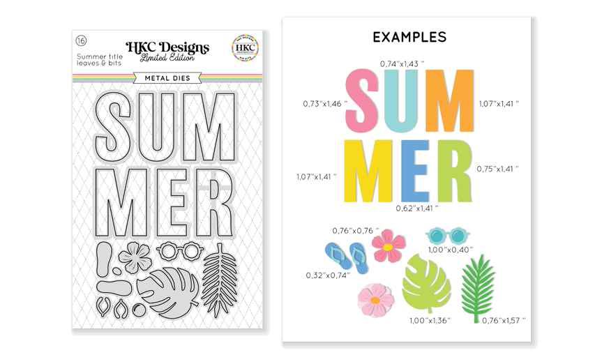 August 2025 Summer Metal Die Set