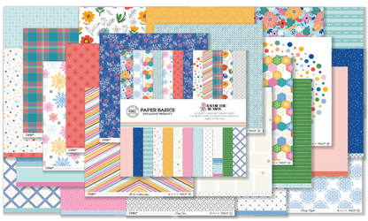 December 2025 patterned paper kit with 10 holiday designs from Savor the Season collection