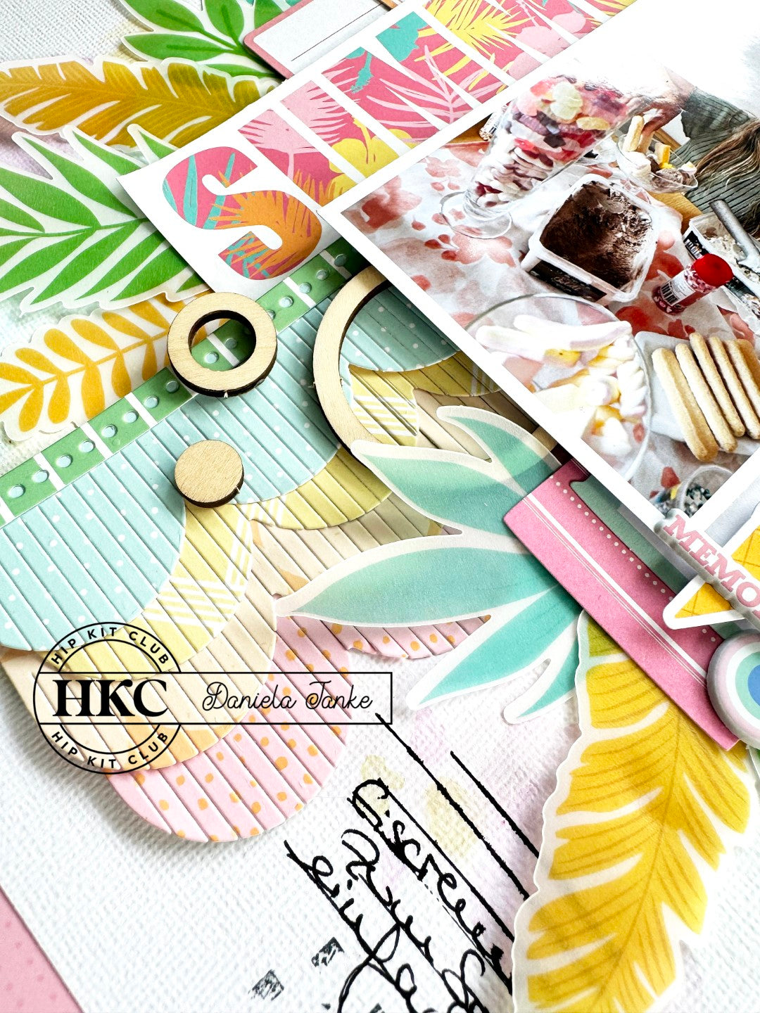 Summer Hip Kit Scrapbooking Layout by Daniela Janke using the July 2024 Hip Kits