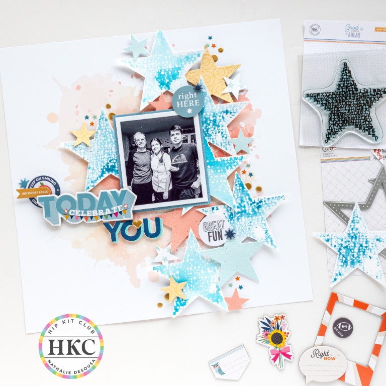 Scrapbooking Page Layout by Nathalie using the September 2024 Hip Kits
