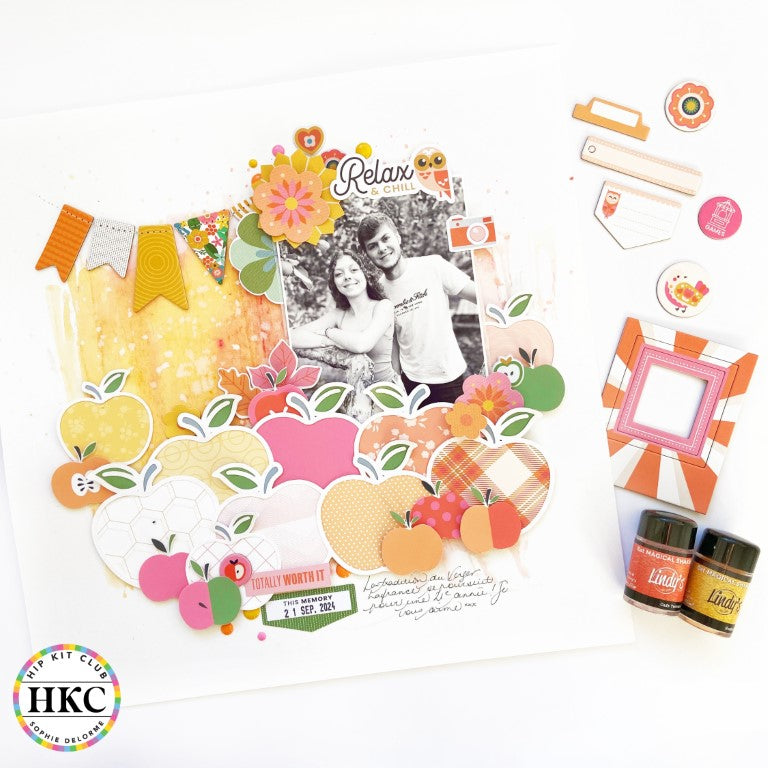 Scrapbooking Page Layout by Sophie Delorme using the September 2024 Hip Kits