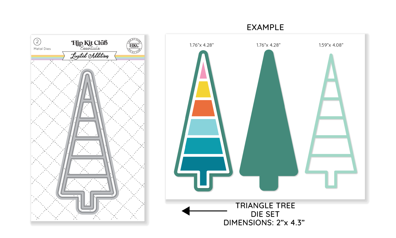 November 2023 Triangle Tree Die Set