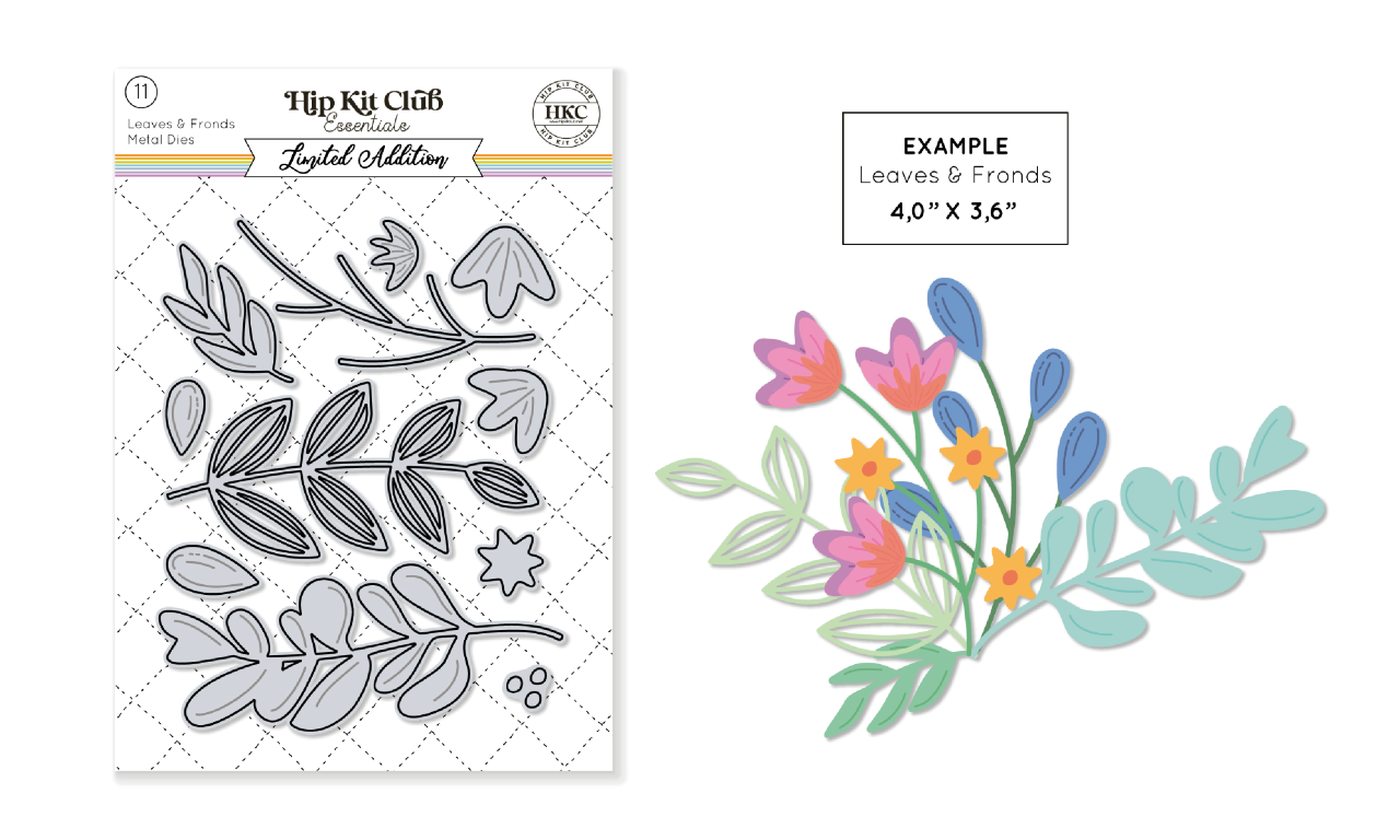 March 2024 Floral & Frond Metal Die Set