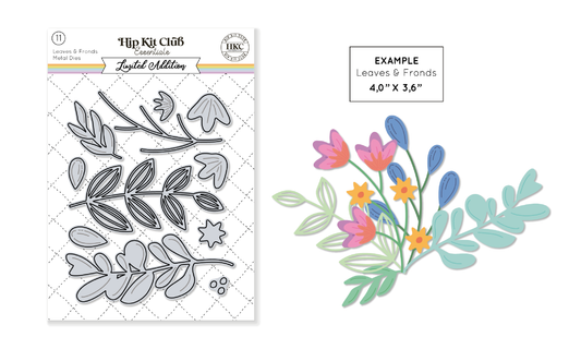 March 2024 Floral & Frond Metal Die Set