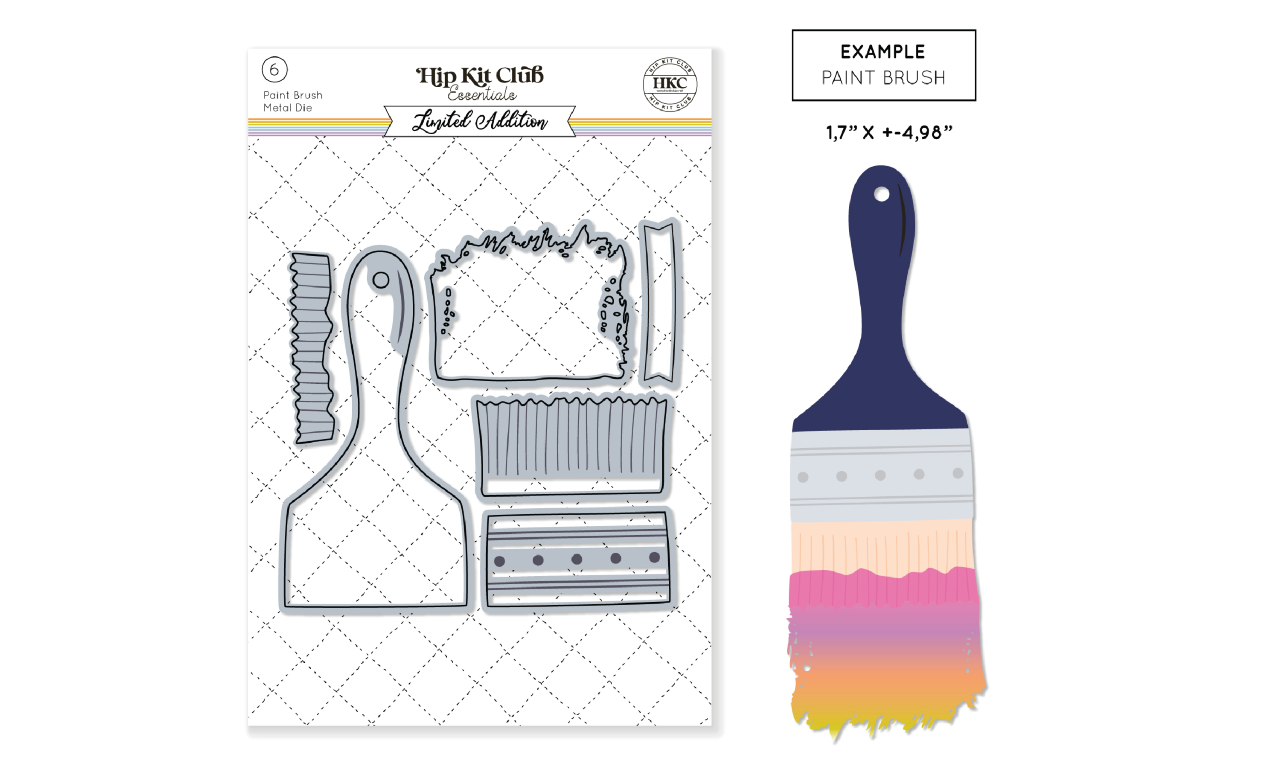 March 2024 Paint Brush Metal Die Set