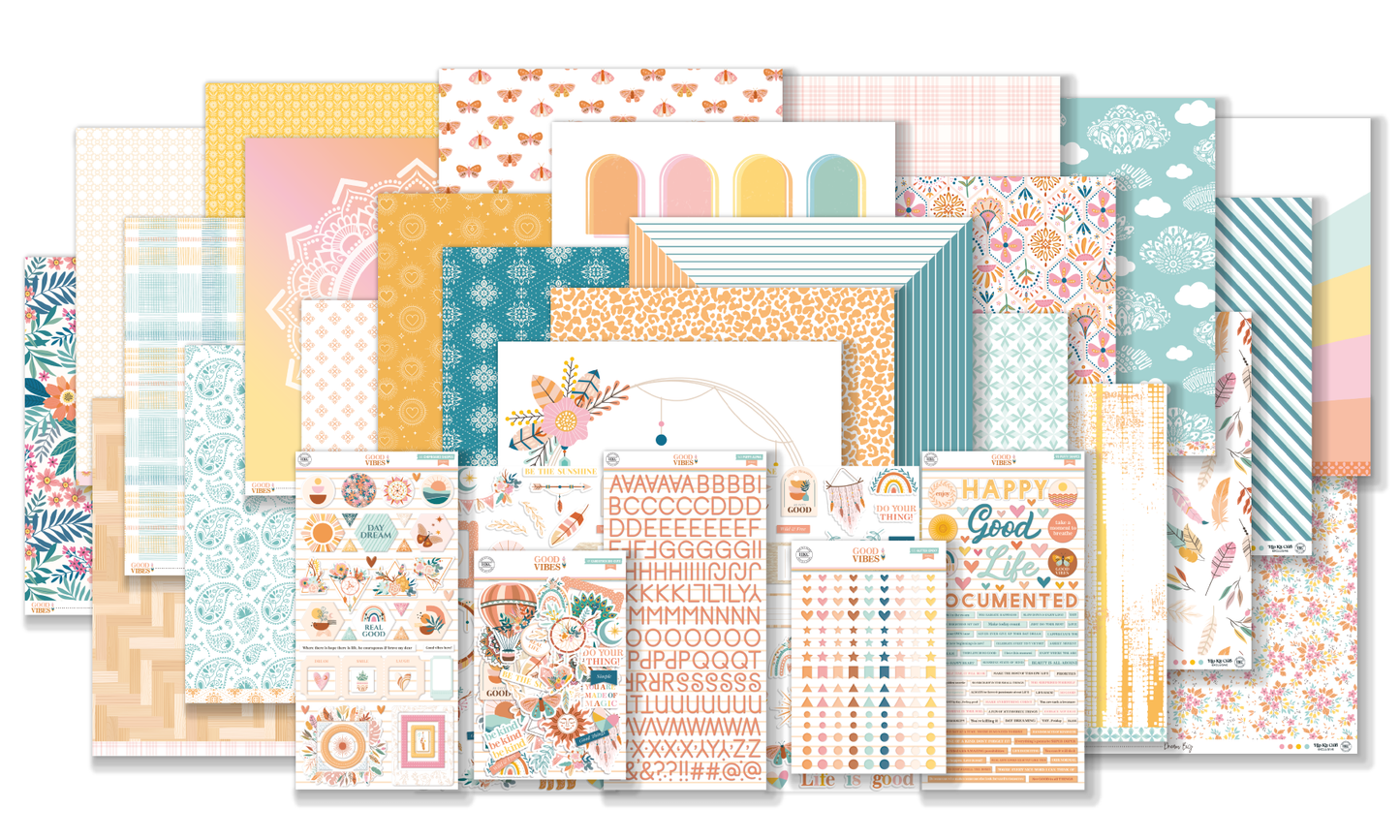 Hip Kit Club Main Kit Subscription for Scrapbooking and Paper Crafting