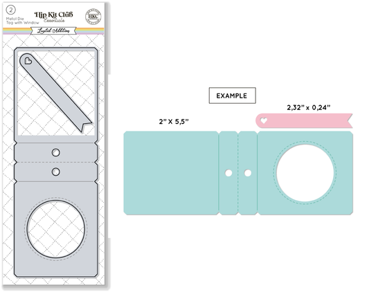 June 2024 Foldable Tag With Window Metal Die Set