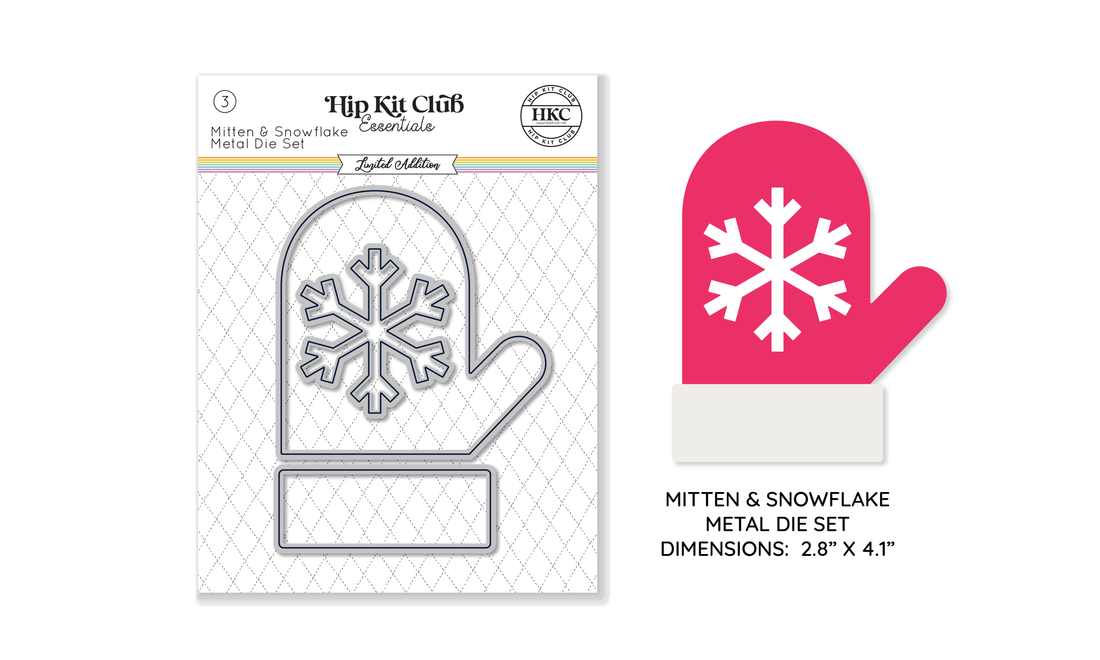 November 2024 Snowflake Mitten Metal Die Set