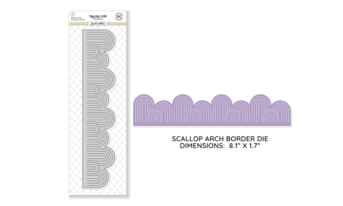 December 2024 Scalloped Arch Border Die