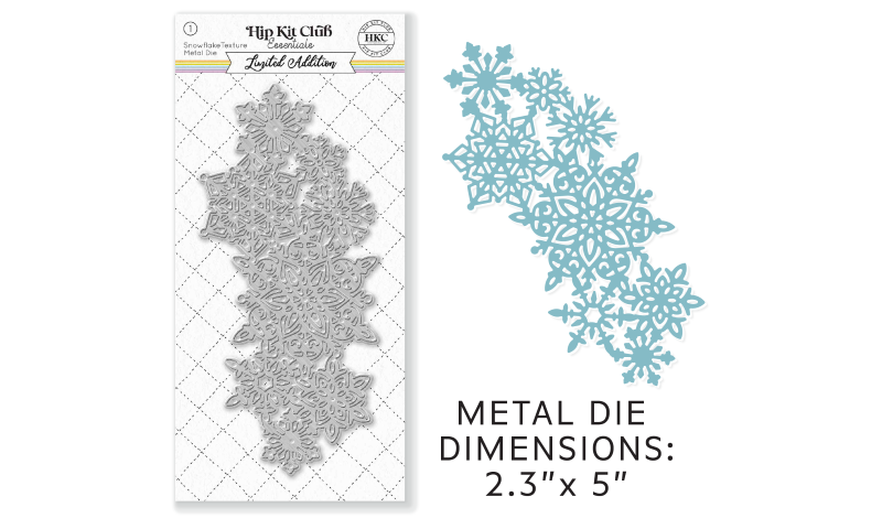 Troquel metálico de diciembre de 2022 - Racimo de copos de nieve